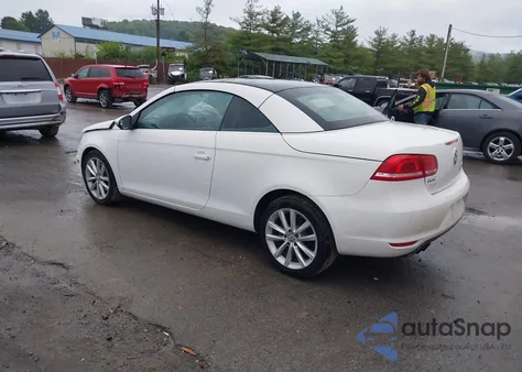 2012 Volkswagen Eos Komfort из США, поврежденный, VIN WVWBW7AH0CV004383